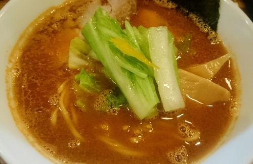 「濃厚海老ダシラーメン（限定、９００円）」@鮮魚らーめん 五ノ神水産の写真