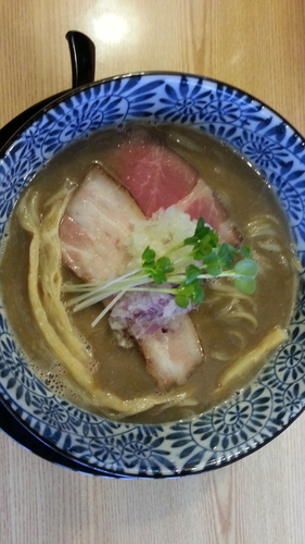 「コラボ限定（夢風＋三く）」@彩色ラーメン きんせい総本家夢風の写真