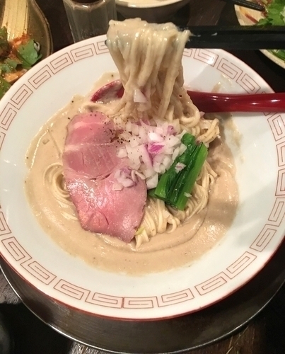 「「日替り」キノコのベジポタゴルゴンゾーラトリュフ塩仕立て」@立ち呑み居酒屋 金町製麺の写真