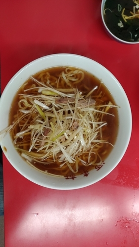 「ねぎラーメン 800円」@源来軒の写真