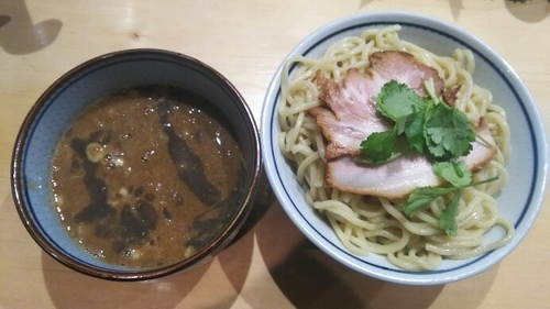 「濃厚煮干しつけ麺(大盛)(あつもり)」@煮干麺 月と鼈の写真