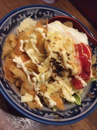 「【気まぐれ限定】辛トマまぜそばミスタートランプ ￥880」@ラーメンアキラの写真