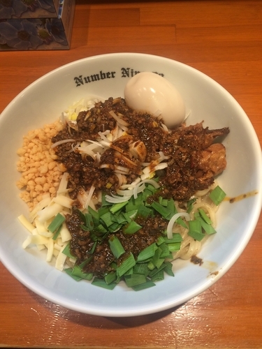 「油そばBlack」@麺Dining Number Nine 09の写真