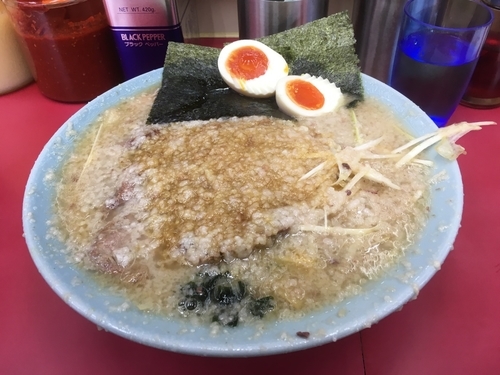 「ネギチャーシューメン＋コテコテ＋味玉」@ラーメンショップ 牛久結束店の写真