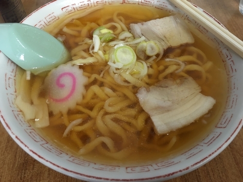 「手打ち極太 ラーメン」@食堂なまえの写真