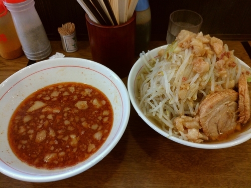 「つけ麺300gヤサイアブラカラメ」@眞久中の写真