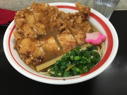 「揚チキンめん」@自家製麺SHINの写真