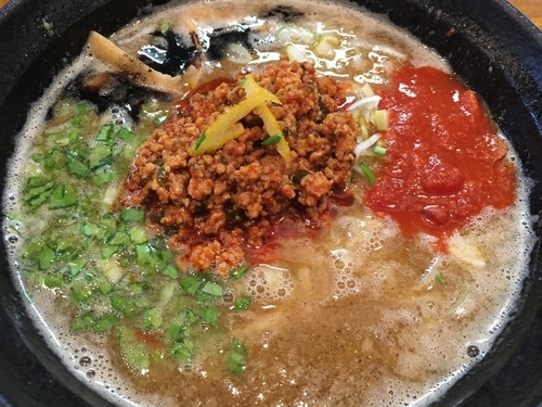 「鶏白坦々そば 900円」@はりけんラーメンの写真