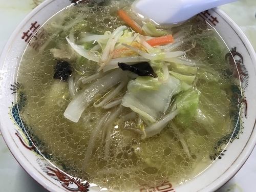 「タンメン500円」@月美食堂の写真