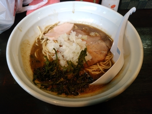 「煮干濃麺HV+和え玉」@濃麺 海月の写真