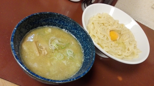 「釜玉つけガンジャイエロー（裏？）」@ラーメン ひかりの写真