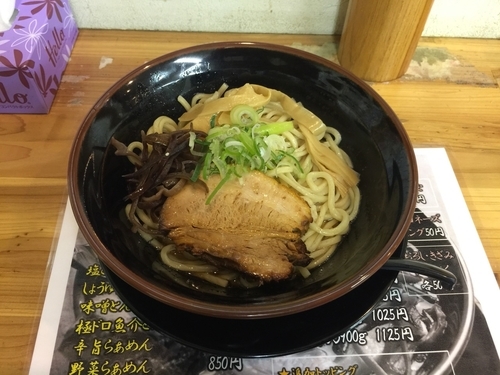 「まぜそば 750円」@麺日和 千秋店の写真