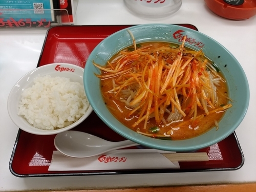 「ネギ味噌ラーメン」@くるまやラーメン 東村山店の写真