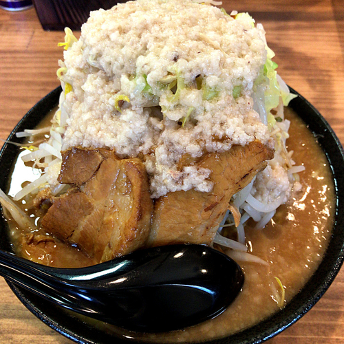 「ラーメン特小（100g）600円」@ガッツリ拉麺 鍛吉の写真
