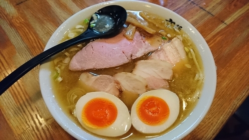 「半ミックス肉麺、味玉　880円」@麺 髙はしの写真