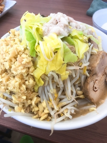 「ど豚骨らーめん100g野菜増し、生姜増し、高菜トッピング」@宮二郎の写真