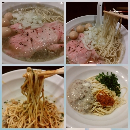 「【1周年限定】wyvern製冷燻煮干しそば850円＋和え玉」@灰汁中華 丿貫 福富町本店の写真