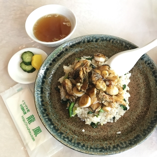 「カキチャーハン」@中国料理 龍鳳の写真