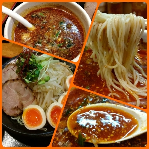 「【気まぐれ】辛煮干しつけ麺（細麺）」@麺屋 鶏口の写真