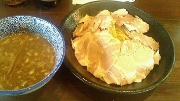 「花びら焼豚つけそば」@つけそば専門店 極一の写真