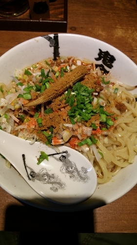 「カラシビまぜそば」@カラシビ味噌らー麺・つけ麺 神田本店の写真