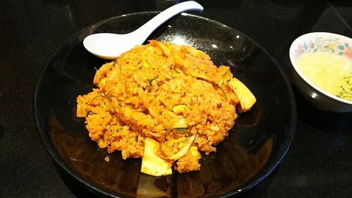 「キムチ焼きめし（大盛）」@餃子の王将 大蔵谷店の写真