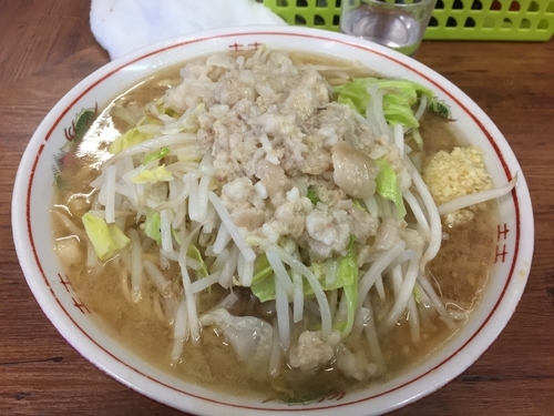 「小ラーメン(ニンニク、アブラ) 700円」@ラーメン二郎 品川店の写真
