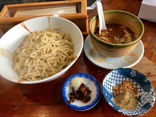 「豚骨魚介つけ麺 中300g 温盛 ¥750」@麺屋 俺ノ虎の写真