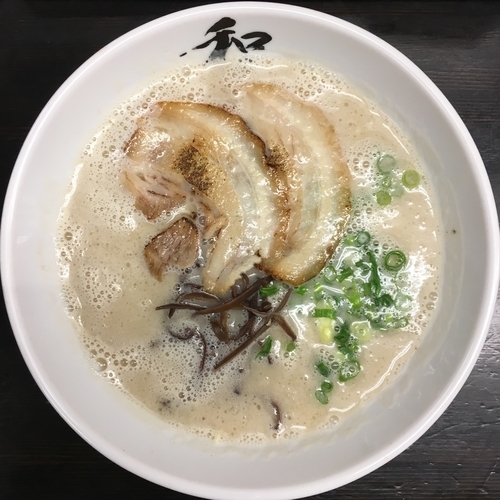 「あぐー豚らーめん (700円)」@和田党 広島新天地の写真