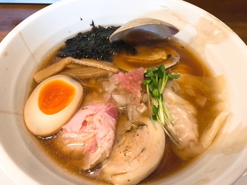 「特製貝だし醤油そば」@海坂屋の写真