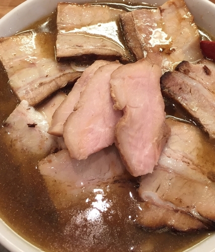 「肉そば(煮干し)」@麺や 七彩 八丁堀店の写真