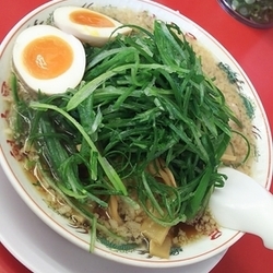特製醤油九条ネギラーメン+味卵+メンマ