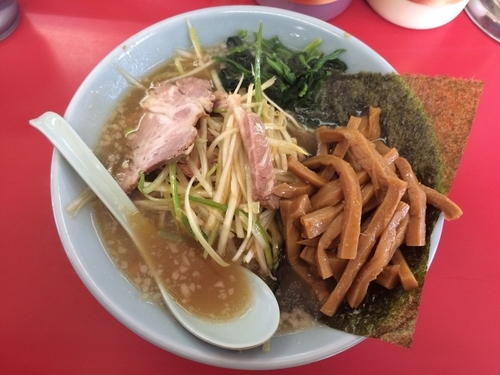 「ネギラーメン＋メンマ」@ラーメンショップ つくば店の写真