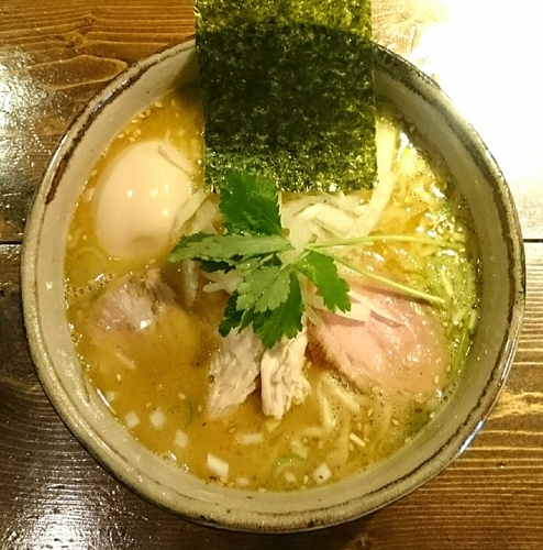 「鴨の濃い出汁そば」@神田とりそば なな蓮の写真