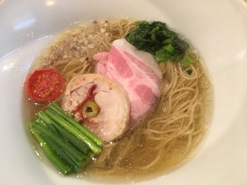 「塩そば1000円、あさり味噌そば1000円」@饗 くろ㐂の写真