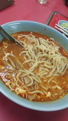 「タンタンメン中辛(大盛)+チャーハン」@元祖ニュータンタンメン本舗 東神奈川店の写真