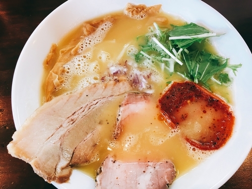 「鶏白湯(塩) 800円」@麺屋 京介の写真