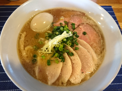 「【限定】生姜鶏そば(醤油)＋チャーシュー」@中華蕎麦 はざまの写真