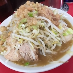 ラーメン並 味玉 ヤサイ アブラ ネギ