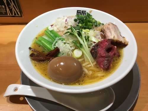 「味玉鶏ホタテそば」@竹末東京プレミアムの写真