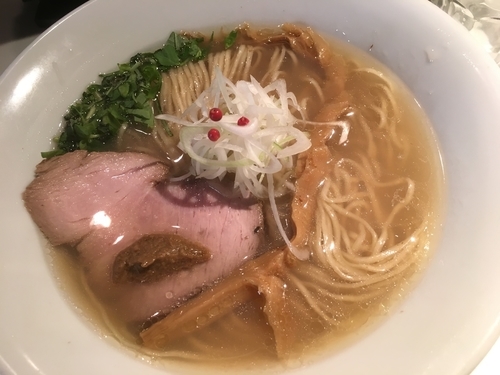 「塩そば850円」@SOBAHOUSE金色不如帰の写真