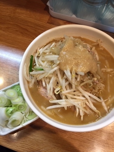 「味噌ラーメン800円＋ネギ60円（味玉クーポン）」@味噌麺処 楓の写真