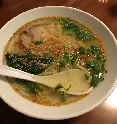 「中華そば (塩) をタイ風で (裏メニュー)」@酒・麺処 らん亭の写真