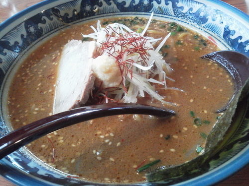 「小樽特選赤味噌らーめん850円小樽麺」@小樽らーめん豆の木 我孫子店の写真