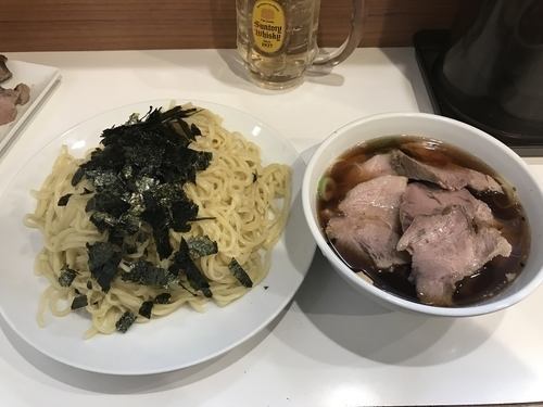 「ちゃーしゅーざるらぁめん」@らぁめん ほりうち 新橋店の写真