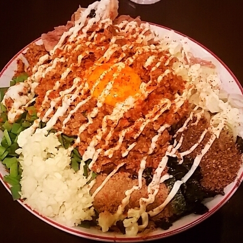 「【限定】ミニめんたいまぜそば　８５０円」@めんじろの写真