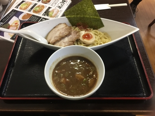「つけ麺（トッピングあり）熱盛り830円」@めん翔の写真