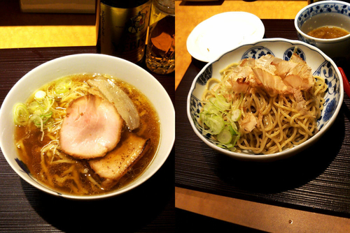 「醤油（手揉み麺）￥７５０＋おろしそば￥３５０」@麺 みつヰの写真