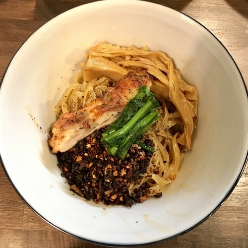 「まぜ soba 紫電 (900円)」@らぁ麺BAR 錦 iwamotoの写真