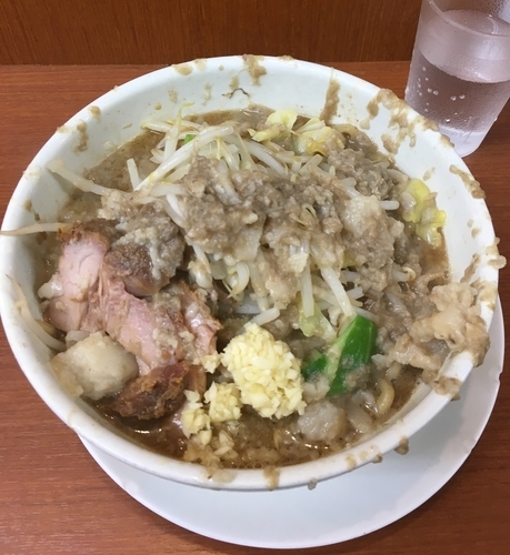 「ラーメン（ブロック・カラメ・ニンニク￥700）」@麺や 希 御徒町店の写真